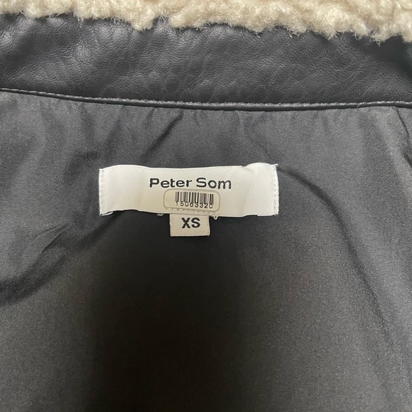 Peter Som Collective Sherpa Faux Leather Jacket - Picture 5 of 16